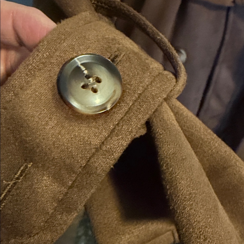 Elegant Brown Women's Trench Coat - Picture 4 of 14
